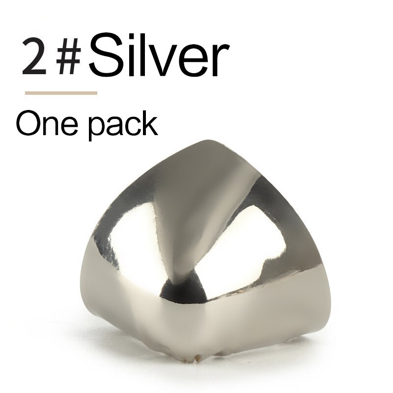 1Pair Shoes Toe Protection DIY Toe-Head Metal Material Shoes Clips for Decorations High Heels Shoe Broken Repair Accessories: NO.2 Silver