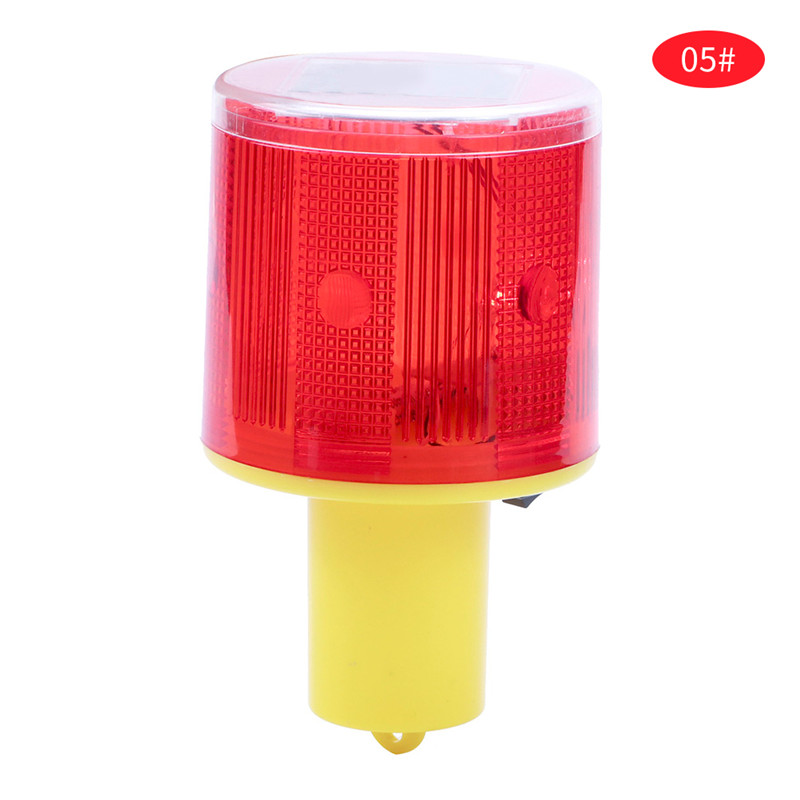 Emergency LED Solar Strobe Warning Red Light For Night Road Construction Cone Signal Safety Traffic Light Flicker Beacon Lamp: Type 5