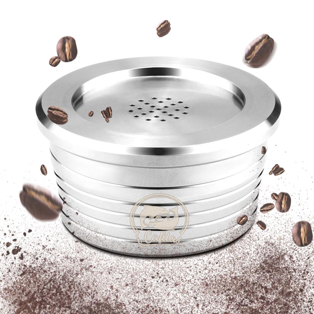 Gjenbrukbart rustfritt stål espresso-kaffekapselfilter kompatibelt til delta q etterfyllbare filtre kurver pod myk smak søt