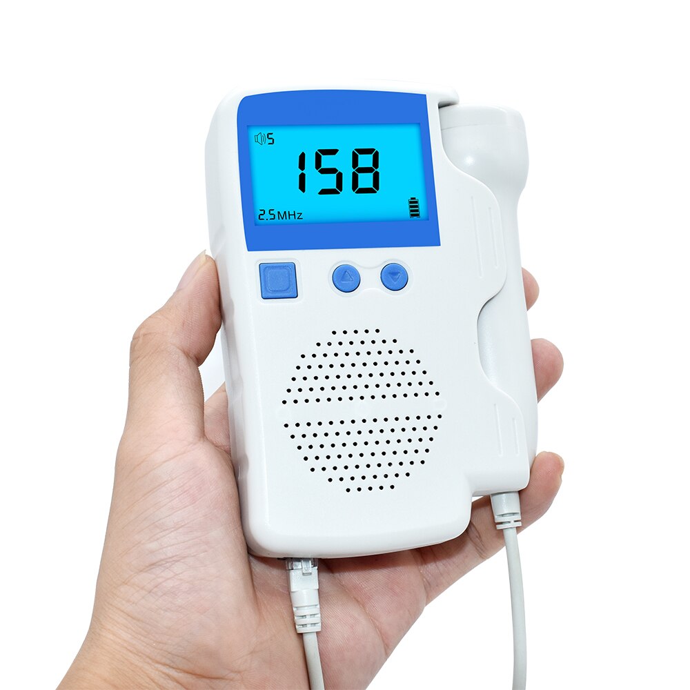 3.0Mhz Ultrasound Doppler Foetale Hartslagmeter Voor Thuisgebruik Zwangerschap Baby Foetale Geluid Hartslag Pocket Doppler: Default Title