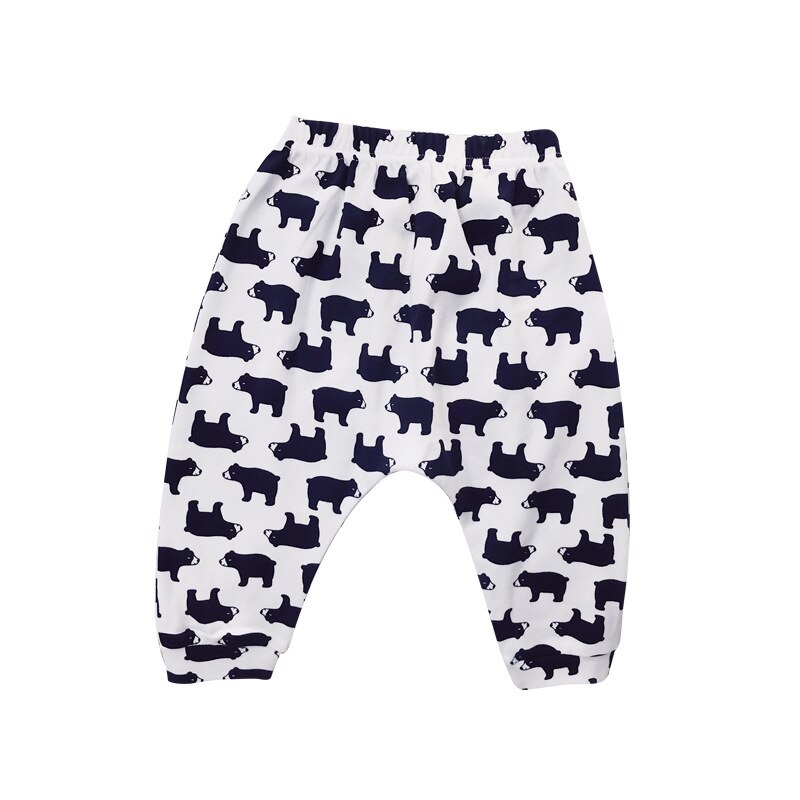 3 - 24M Bébé Pantalon Printemps et Automne Mince Pantalon Garçons Pur Coton Enfants Respirant À La Dessin Animé Ours Vêtements De Sport: 66CM