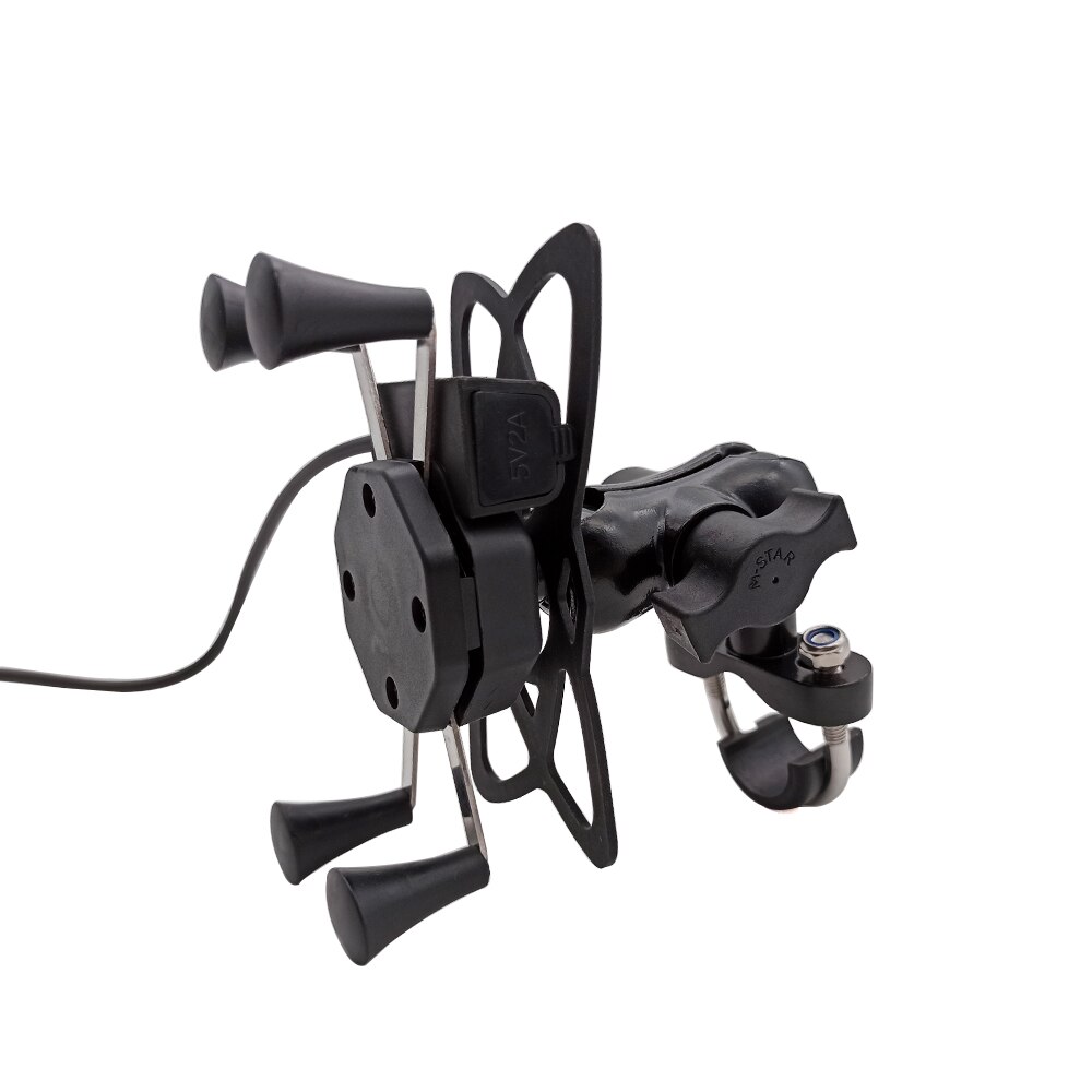 Bmw  c600 c650 sport  c650gt c400gt -moottoripyörän matkapuhelintelineen pidike ja usb -laturi 360 pyöritettävä
