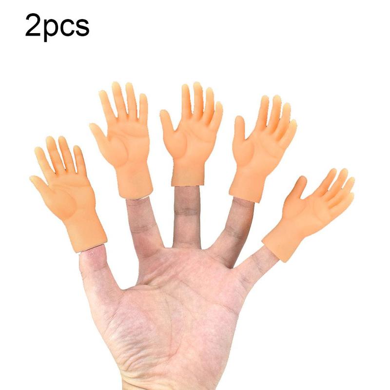 Vijf-Vinger Open Palm Vinger Marionet Vinger Links Rechts Klein Model Speelgoed En Hand P7H5