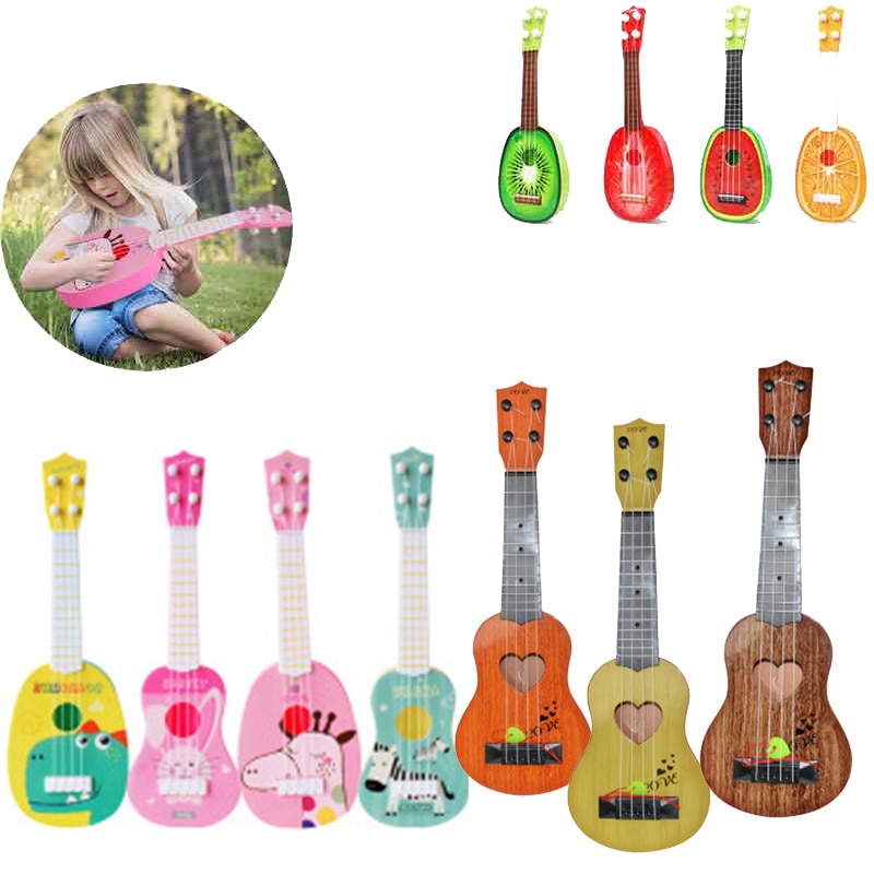 Dropship Kid MinUkulele chitarra strumenti musicali giocattolo scuola per bambini gioca gioco musica interesse sviluppo giocattolo regalo Montessori