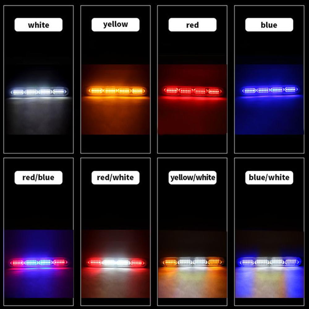 Auto 24 led bar strobo valot vilkku fso auto salama poliisi vilkku stroboskoopit stroboskooppi valo poliisi led valo vilkkuvalo