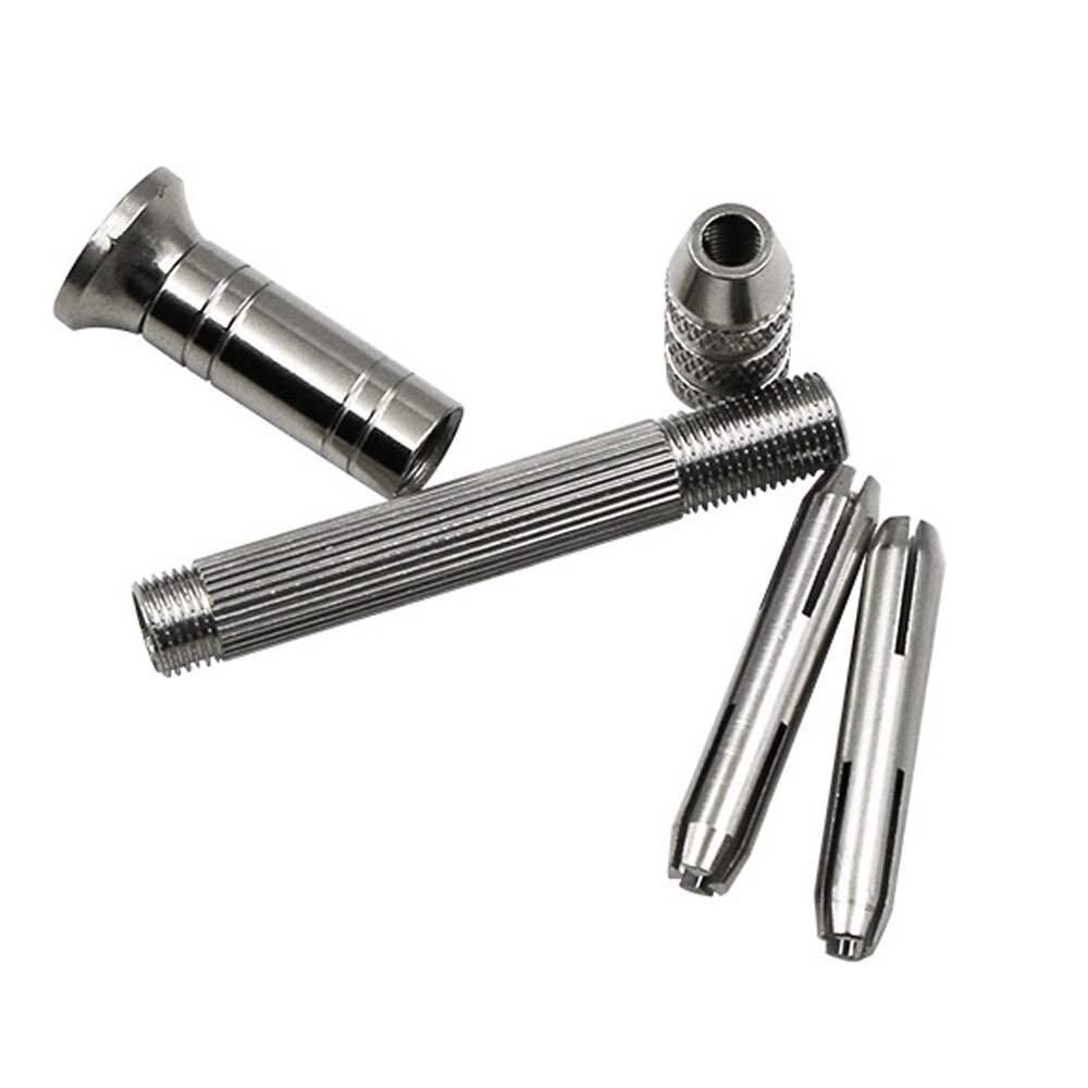Vastar – perceuse à main en aluminium, Mini perceuse à main en aluminium, foret manuel pour bijoux, artisanat, outils pour le travail du bois, foret 11 pièces 1-3mm