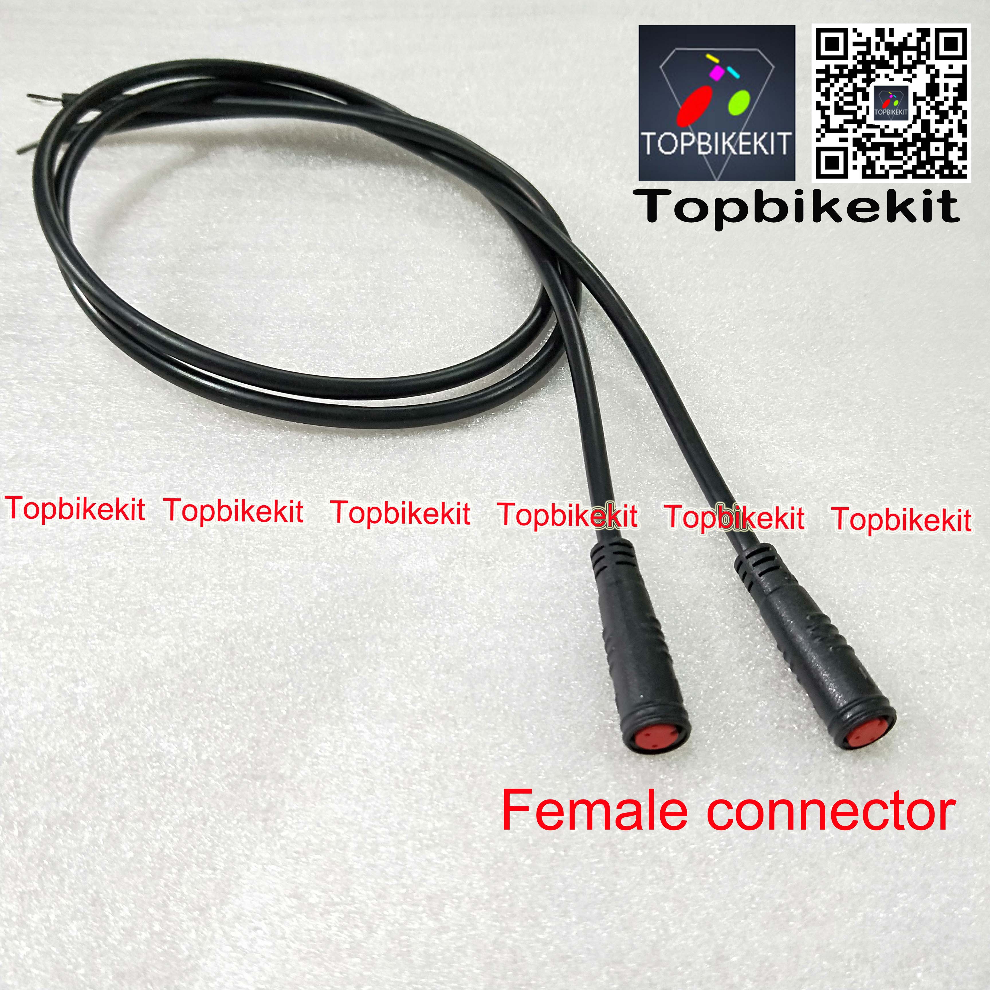 Julei 2pins waterproof cable connector male or female for ebike brake lever 55cm ebike parts