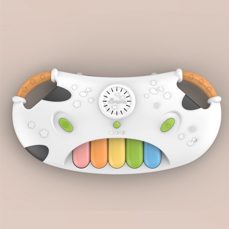 Tumama Baby Muziek Piano Kids Baby Instrumenten Peuter Speelgoed Educatief Leren Lied Koe Hamster Vorm Geometrische Blokken Sorteren