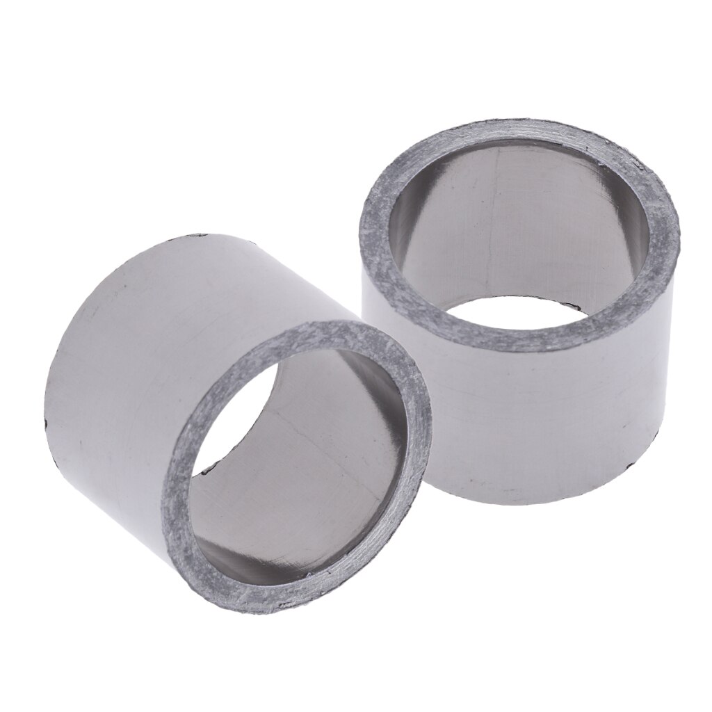 Junta de escape de motocicleta, silenciador de unión y tubos de bajada OD48mm ID38mm, 2 uds.