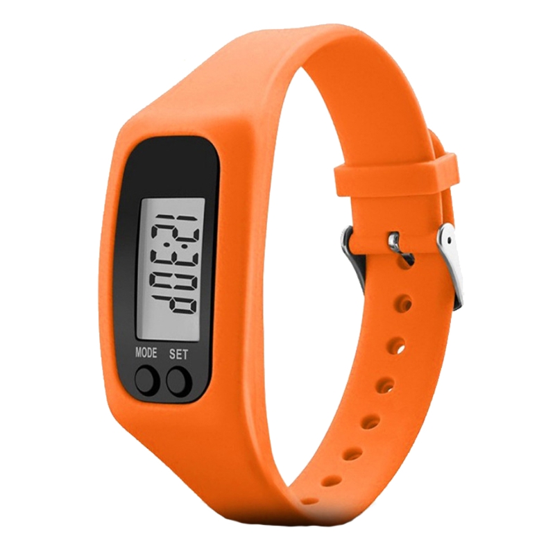 Display Fitness Gauge Step Tracker Sports Smart Wrist Watch Bracelet LED Pedometer Run Step Walking Calorie Counter