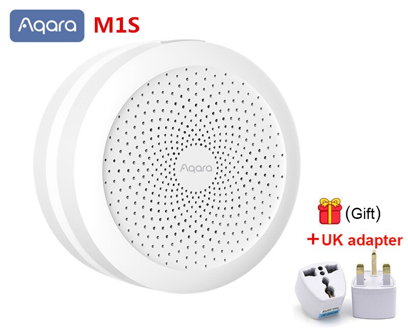 Xiaomi Smart Gateway Aqara Hub M1S Gateway RGB Led Night Light Wireless Zigbee Connect Remote For Apple Homekit App Control: Aqara M1S add UK