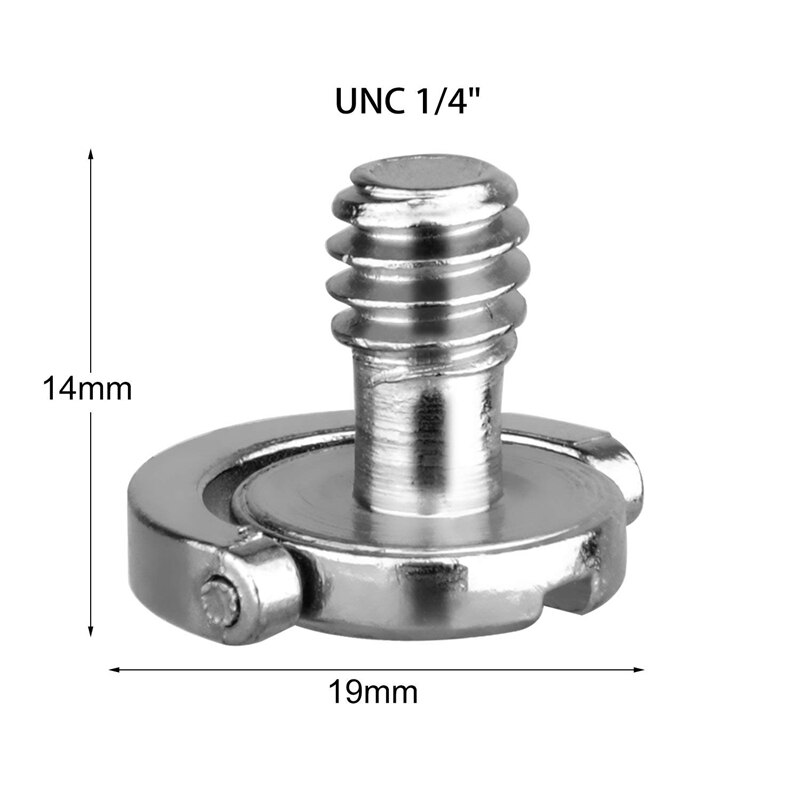5 Pack 1/4 pollici vite di montaggio a piastra a sgancio rapido d-ring D albero QR vite adattatore supporto per DSLR fotocamera treppiede monopiede QR Plate