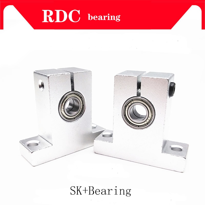 Cnc 1 stuks / partij  sk10+  lagers lineaire lagerrailondersteuning xyz-tafel cnc-frees voor 3d printersliding