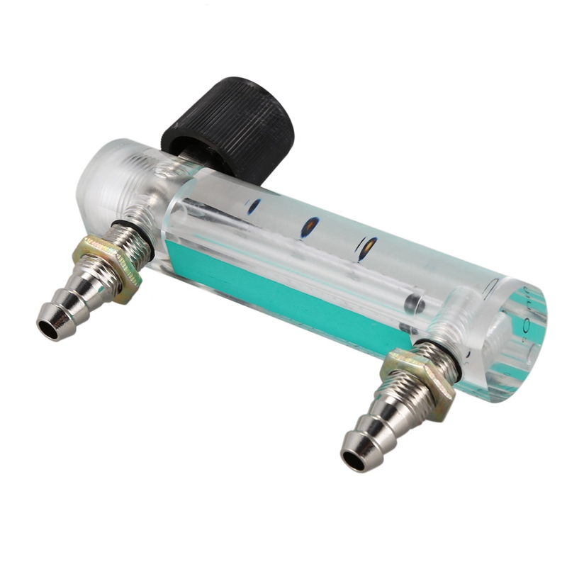 2 Pcs Oxygen Flow Meter Flowmeter With Control Valve For Oxygen Air Gas, 0.1-1.5LPM 1.5L &amp; 0.1-5LPM 1L