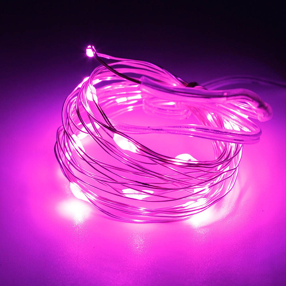 LED Starry Lichtslingers 20 Leds 2 M Fairy Micro LED Strip Batterij Decoratie Lamp Bruiloft Licht voor Kerst glas