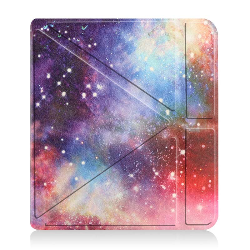 Funda con soporte Transform para Kobo Libra 2, cubierta suave a prueba de golpes, soporte para E-book de 7 pulgadas: Star Cloud