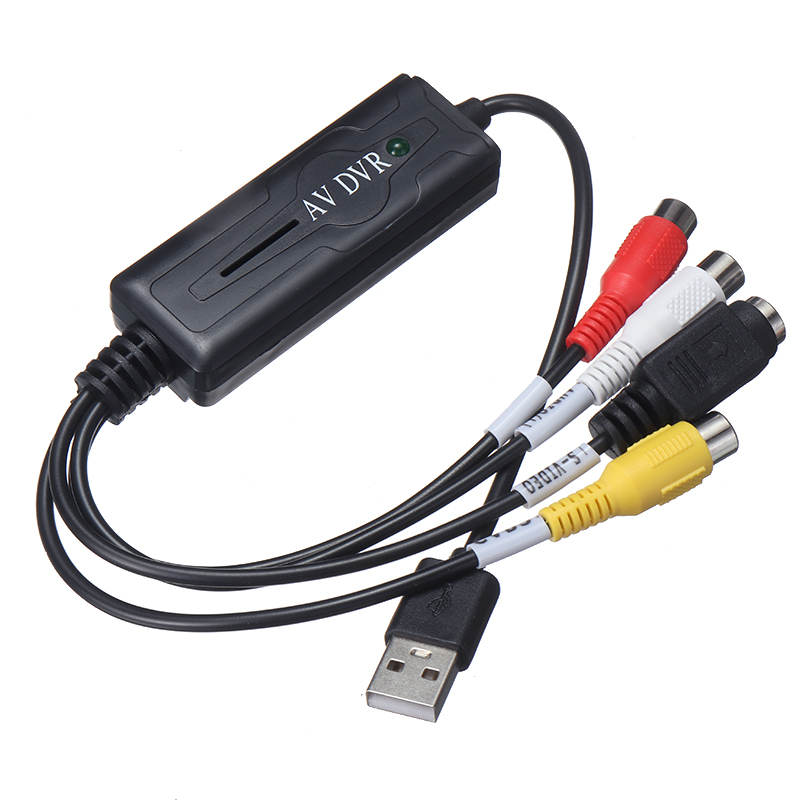 Pohiks 1Pc Black One-Way Usb 2.0 Video Capture Card Audio Av Adapter Voor Pc Laptop computer