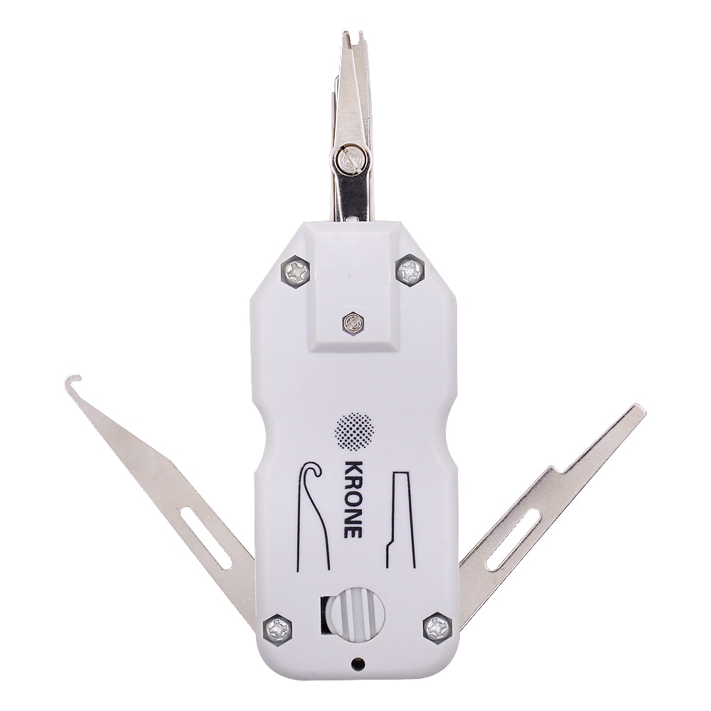 KRONE Punch Down Tool Kit with Sensor for Ethernet LAN Network Cat5 RJ45 Telecom Phone Wire RJ11 Cable Network Tool