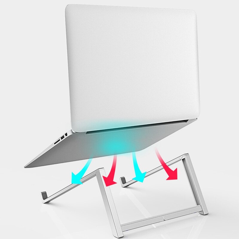 Draagbare Laptop Stand Holder Aluminium Vouwen Stijgende Vallen Radiator Notebook Houder Beugel Voor 10-15 Inch