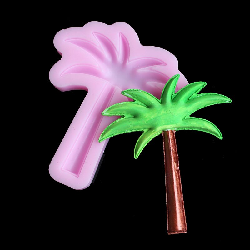 Drie stijlen van kokospalm siliconen mal DIY fondant, klei, gips, hars, kaars, zeep ambachten, decoratieve siliconen mal: T028