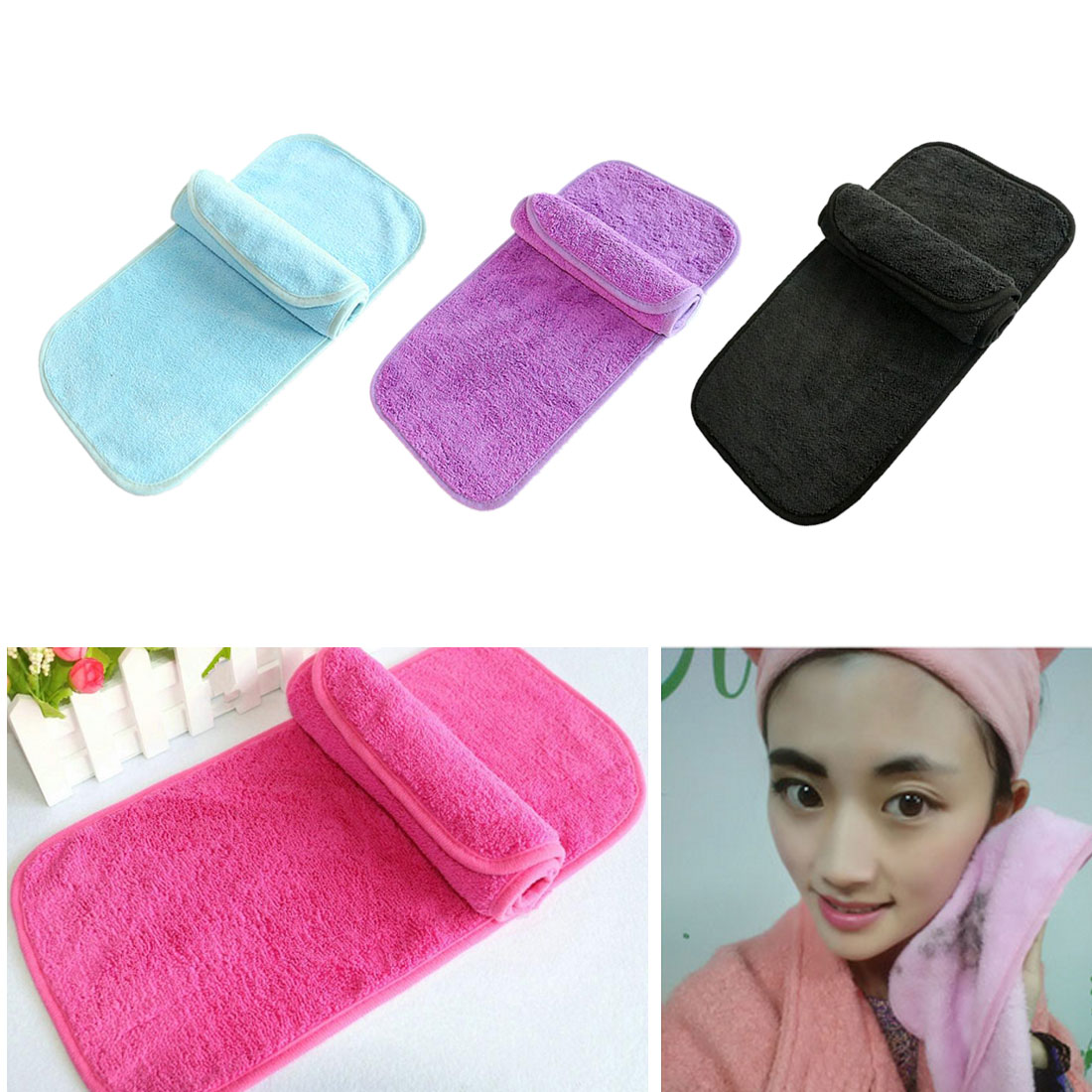 Makeup Remover Eraser Towel Reusable Magic Makeup Remover Wipes Facial Cleansing Towels Cloth No Need Cleansing Oil