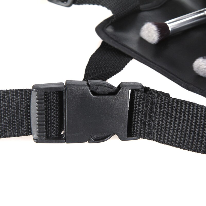 PVC Cosmetic Makeup Brush Apron Bag With Artist Belt Strap Bag Holder