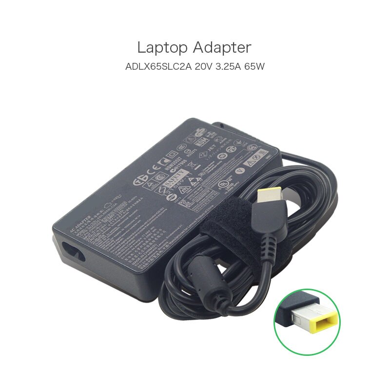 100% Original 20V 3.25A 65W Slim AC Adapter For Lenovo G400 G500 With USB Pin ADLX65SLC2A 36200351 Laptop Power Chargers