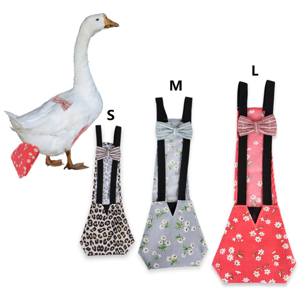 Couche pour animaux domestiques | Nouvelle couche de poulet et de canard, vêtements de ferme, lavable, Portable, chiffon de volaille avec une bande élastique S/M/L