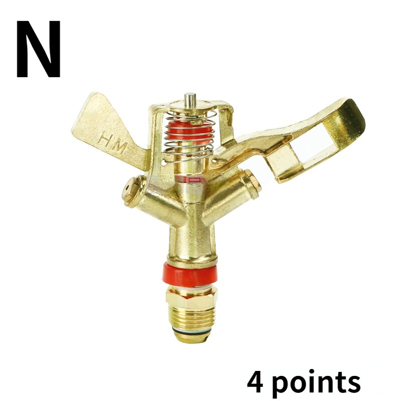 4 points 6 points plastic lawn sprinkler rocker 360-degree rotating sprinkler lawn sprinkler heads: N