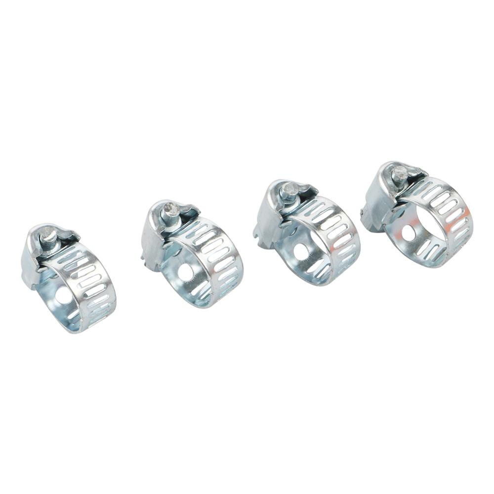 20 Pcs 3 Size Iron Worm Drive Hose Clips High Qulity Hose Clamp Fuel Pipe Tube Fastening Gear Clamp Water Pipe Fixed Buckles