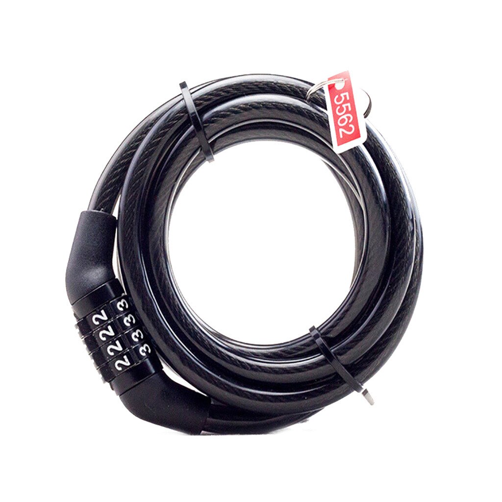 Bicycle Password Lock Bike Cable Basic Self Coiling Resettable Combination Cable Bike Locks Bicycle Password Lock