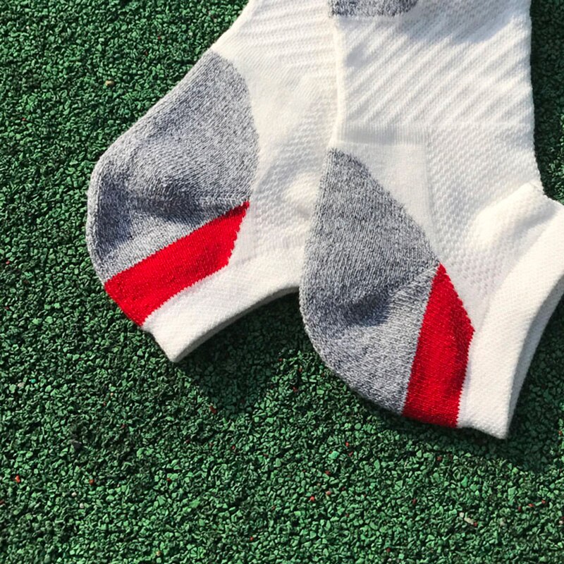 Mannen Katoen Compressie Sport Sokken Fietsen Sokken Professionele Running Basketbal Fiets Sokken Low Cut Run Sport Sok