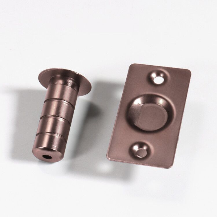 Messing Deur Stopt Zware Deur Holder Magnetische Onzichtbare Deur Stopper Catch Verborgen Roestvrij Stalen Deur Stop Hardware: Red Bronze