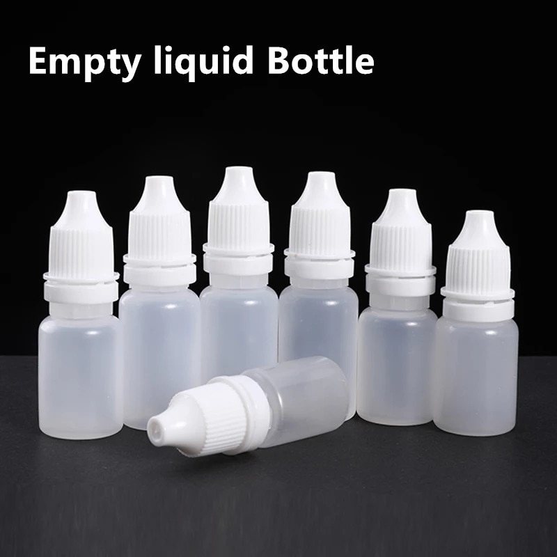 Lege 10Ml Plastic Dropper Flessen Voor Vloeibare Olie Doorschijnend Dispenser Fles Zachte Opslag Container 10 Stks/partij