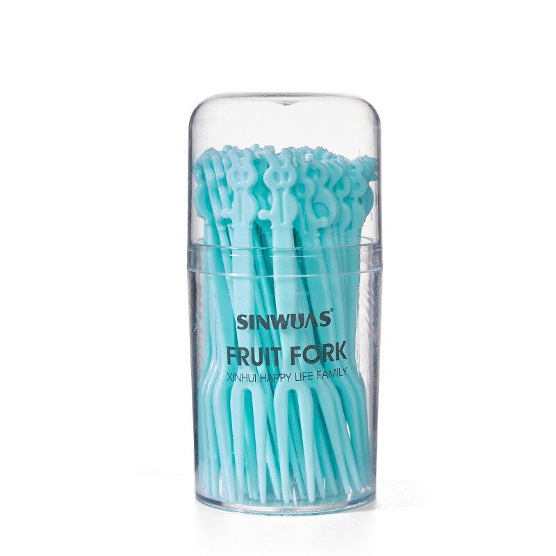 50 Stks/pak Clear Transparante Wegwerp Vorken Voor Party Bbq Sticks Picks Spies Set Thuis Dineren Plastic Voedsel Cake Fruit Vork