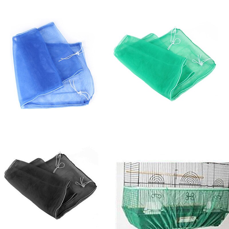 Gonna a gabbia per pappagalli con copertura per gabbia per uccelli universale gonna in nylon resistente durevole regolabile nuovo caldo (non includere gabbia per uccelli)