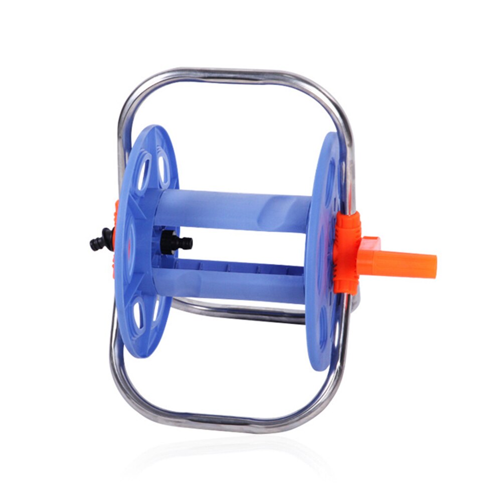 Water Hose Reel Rust Resistant Stainless Steel Handle Portable Space Saving Tool Store Hose SEC88