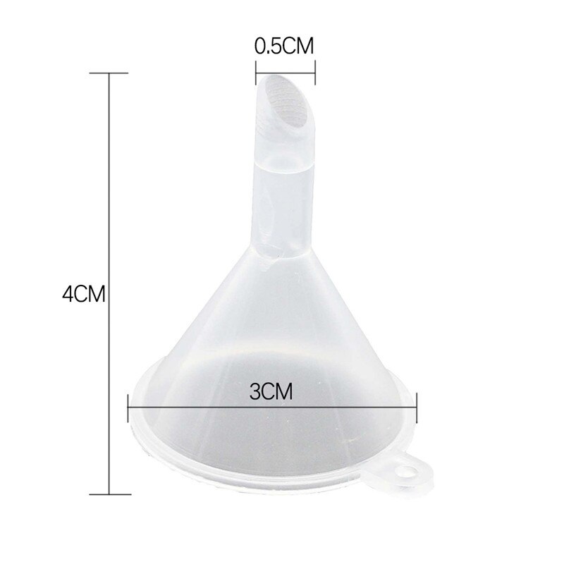 10pcs/lots Plastic Mini Funnels for Filling Samples Perfume Liquid Lotion Water Scent
