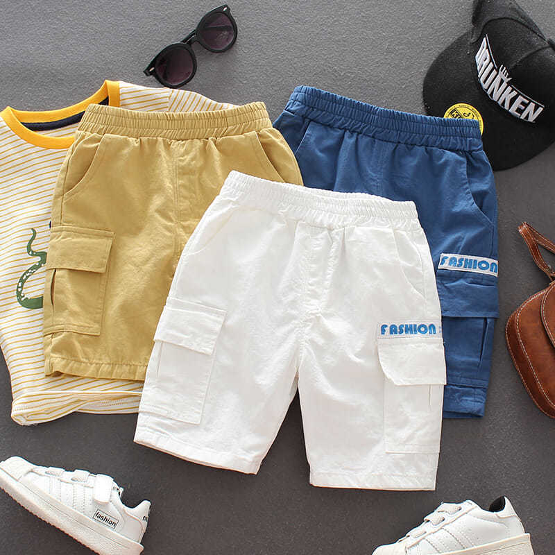 Garçons été Shorts enfants coton outillage pantalon bébé décontracté Shorts petit garçon cinq points pantalon