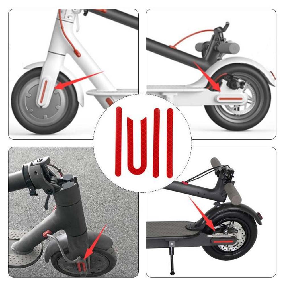 Night Electric Scooter Reflective Stickers for Xiaomi Mijia M365/Pro Scooter Safety Stickers Scooter Parts Accessories