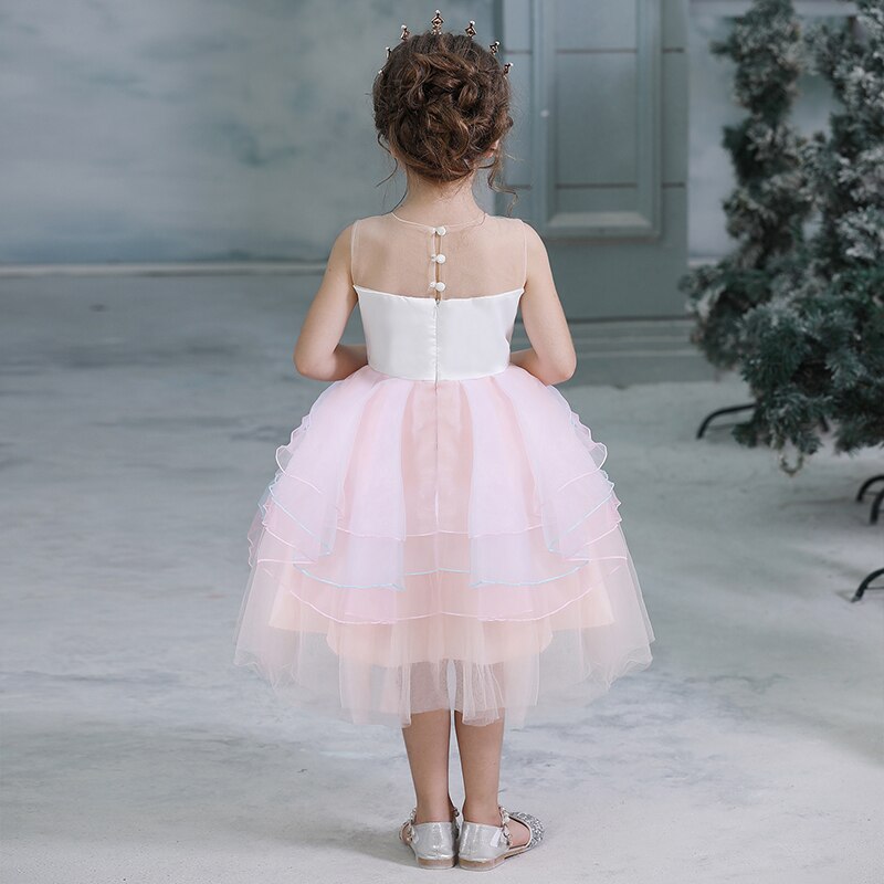 Flickor enhörning tutu klänning sommar barn prinsessa vestido flickor födelsedagsfest klänning barn sommar klänningar 3-8y barn kläder