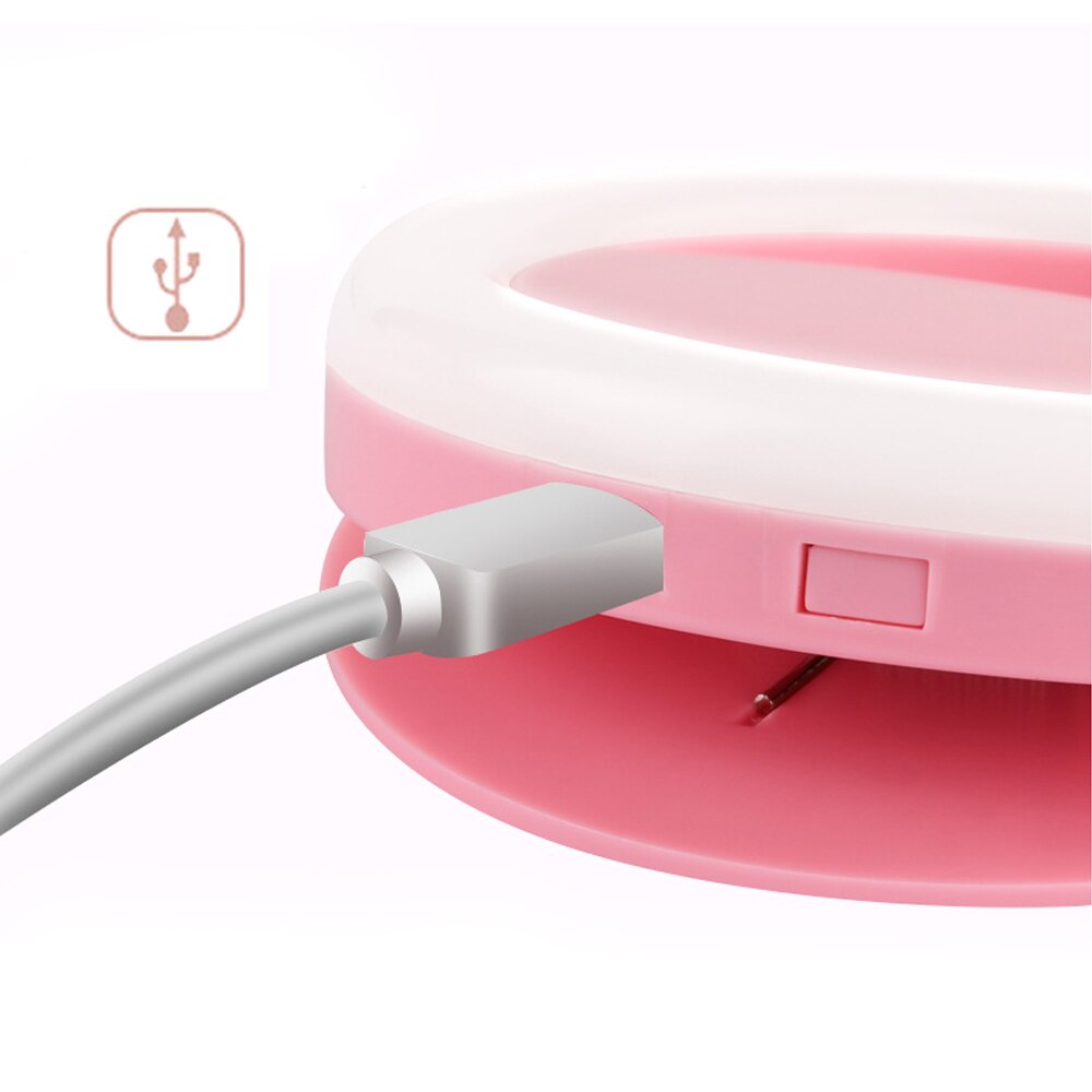 XUNATA USB LED Selfie Ring Licht Draagbare Telefoon Fotografie Ring Licht Enhancing voor Smartphone Selfie Enhancing Vullen Lichten