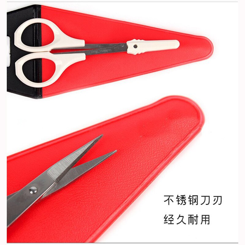 Sharp Tip Makeup Eyebrow Scissors Stainless Steel Curved Tip Nose Hair Cutter Manicure Nail Dead Skin Remover Trimming Tool