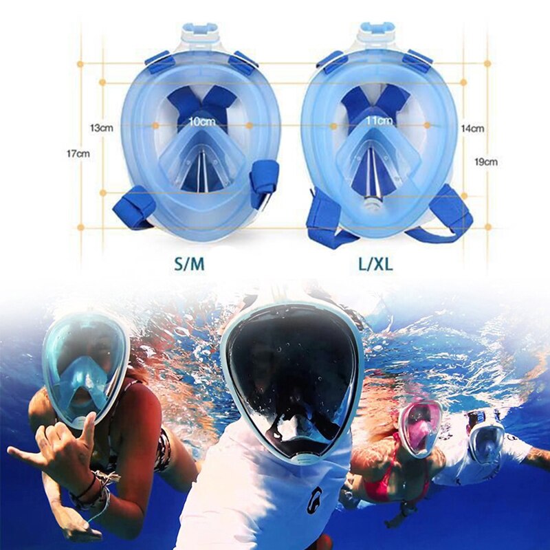 Scuba Diving Mask Underwater Anti Fog Full Face Snorkeling Mask Women Men Swimming Snorkel Diving Equipment