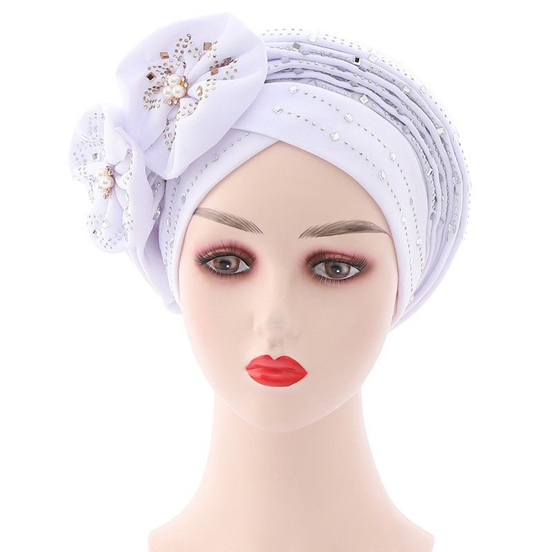 foulard femme africaine chapeau africain femme chapeau femme Bonnets pour Les Femmes Déjà Automatique Gele Hijab Aso Ebi Tête Écharpe Bandeaux Turban Chapeau pour Les Femmes Africaines Automatique Gele Aso Oke