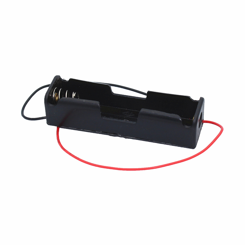 Zwarte plastic 1x 2x 3x 4x 18650 batterijhouder 1 2 3 4 sleuf doe-het-zelf batterijclip met draadaansluiting pin: Legergroen