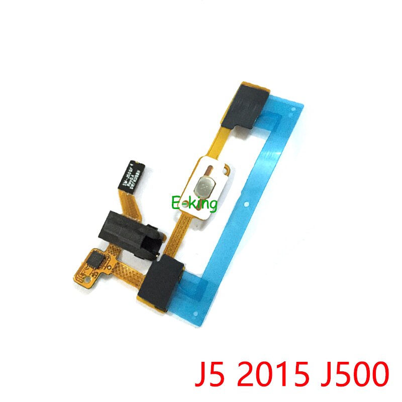Voor Samsung Galaxy J5 J500 J500F Home Button Toetsenbord Sensor Audio Jack Hoofdtelefoon Flex Kabel Reparatie Onderdelen