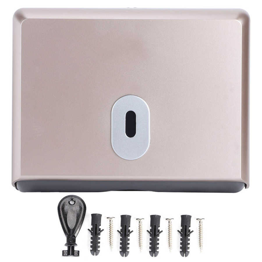 Smart Sensor Touchless Dispensador hand wash dispenser Champaign Gold Wall Mounted Tissue Dispenser Paper Towel Box