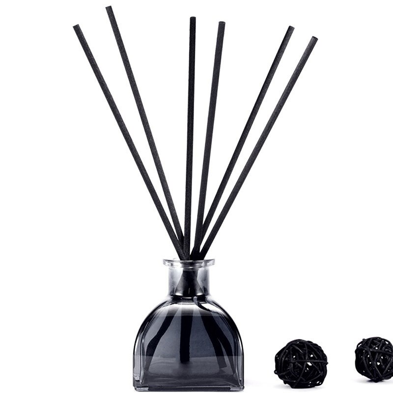 100Stck Schwarz Diffusor Aromatischen Rattan Schilf Ersetzen Duft Diffusor Öl W/Stäbchen Aroma Stöcke Für Heimat Dekoration