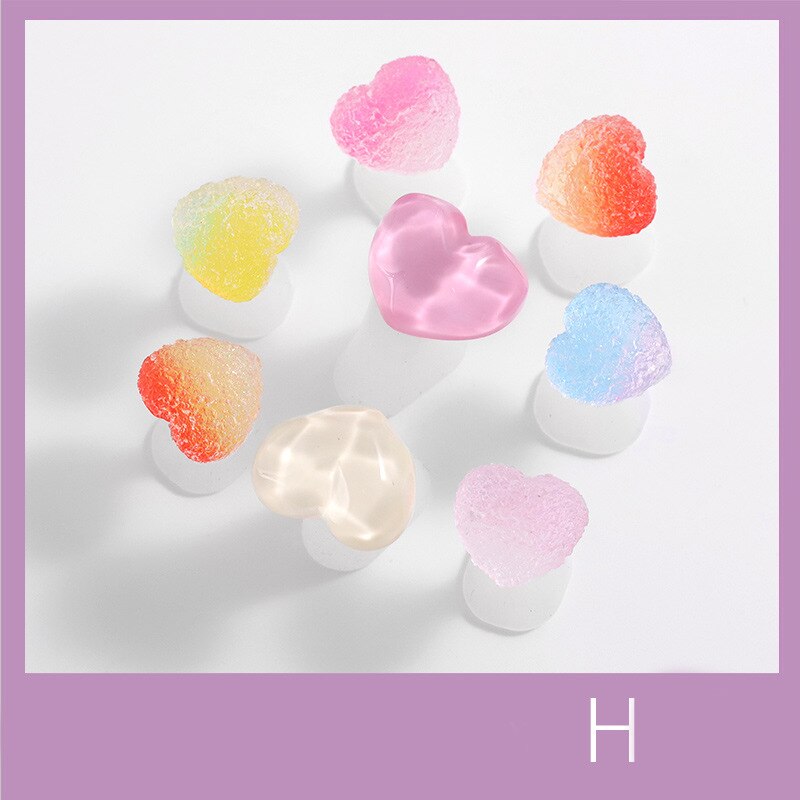 Separador de dedos de silicona para salón de manicura y pedicura, de perlas encantadoras, margaritas y flores, herramientas de arte de uñas, 8 Uds.: H